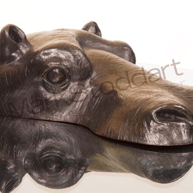 Bespoke Bronze Sculpture Mark Stoddart Cheeky Hippo Dining Table
